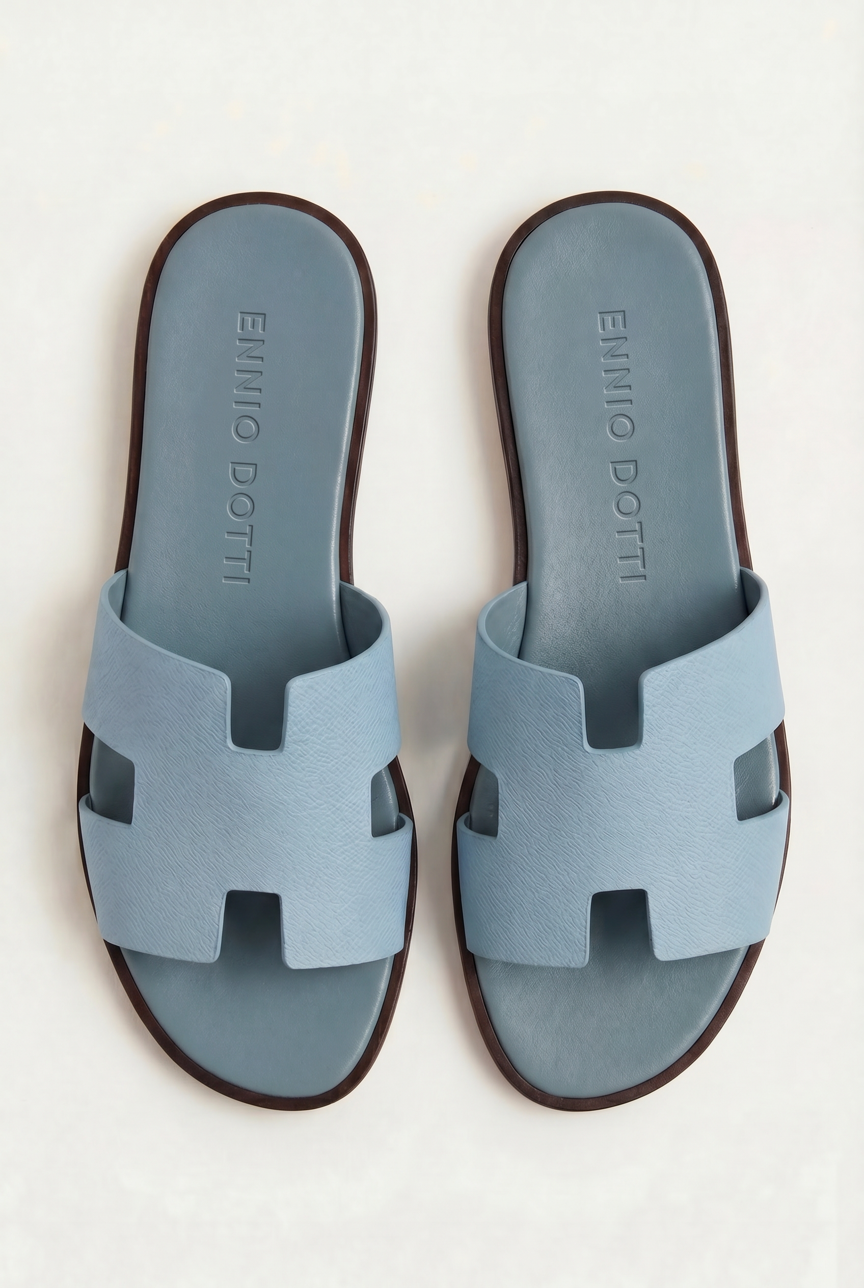 Arezzo Leather Sandal Light Blue