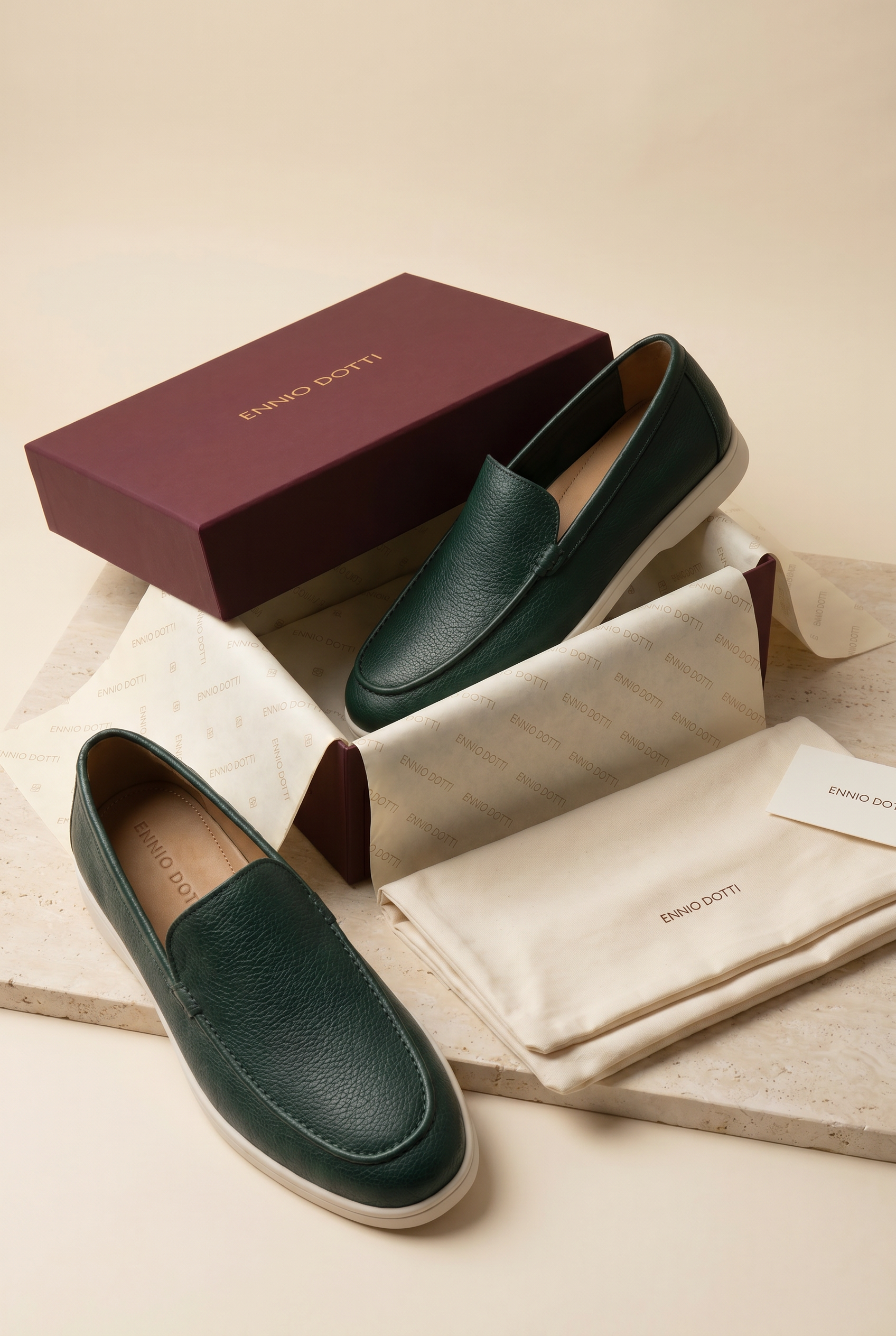 Alvero Dressed Loafer Dark Green