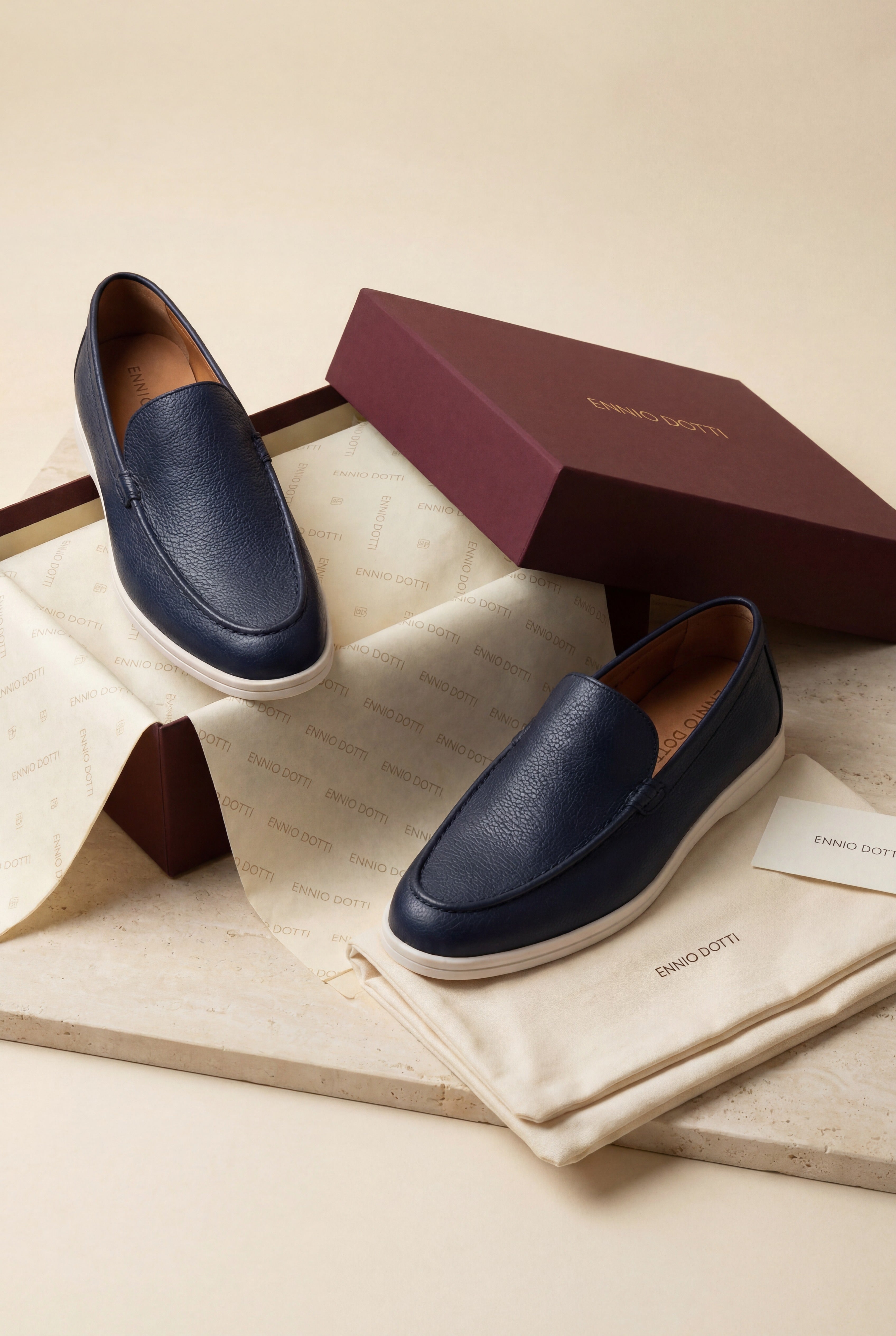 Alvero Dressed Loafer Navy
