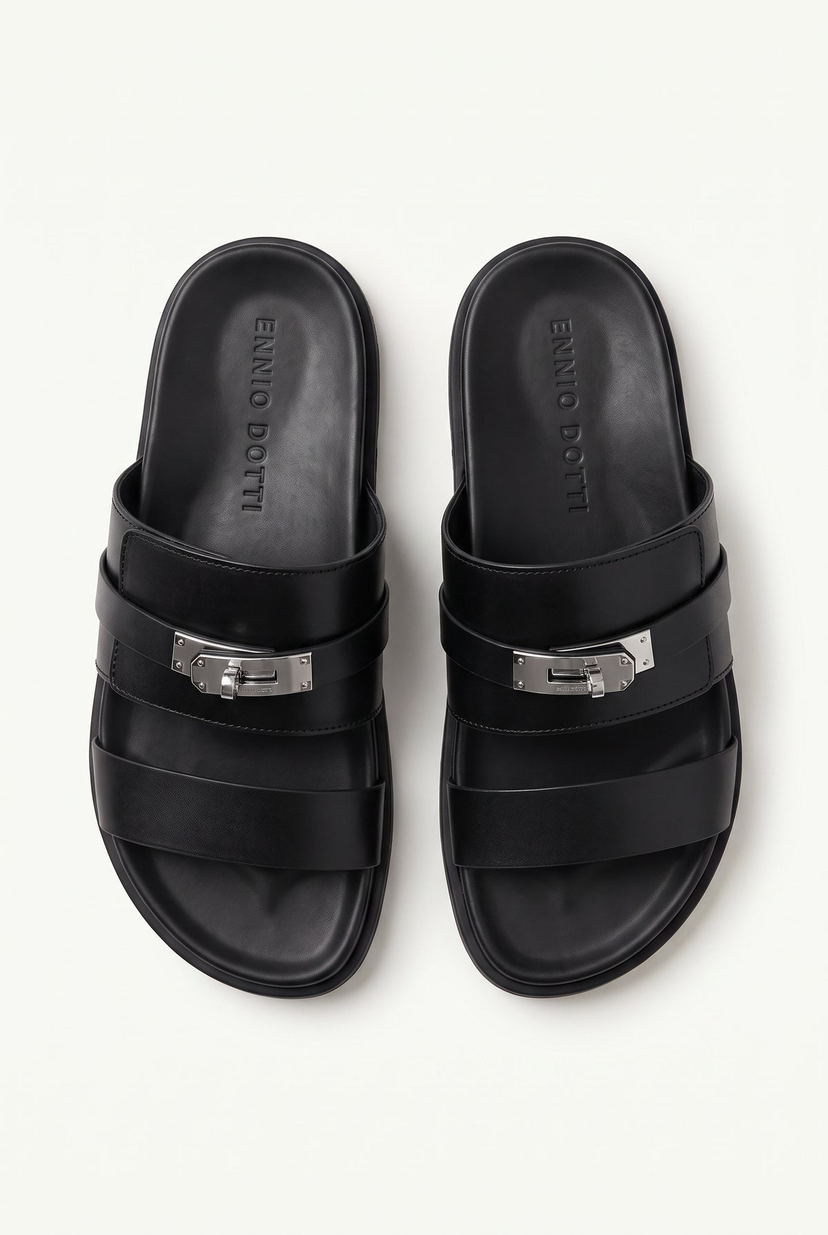 Cellini Leather Slide Black Top