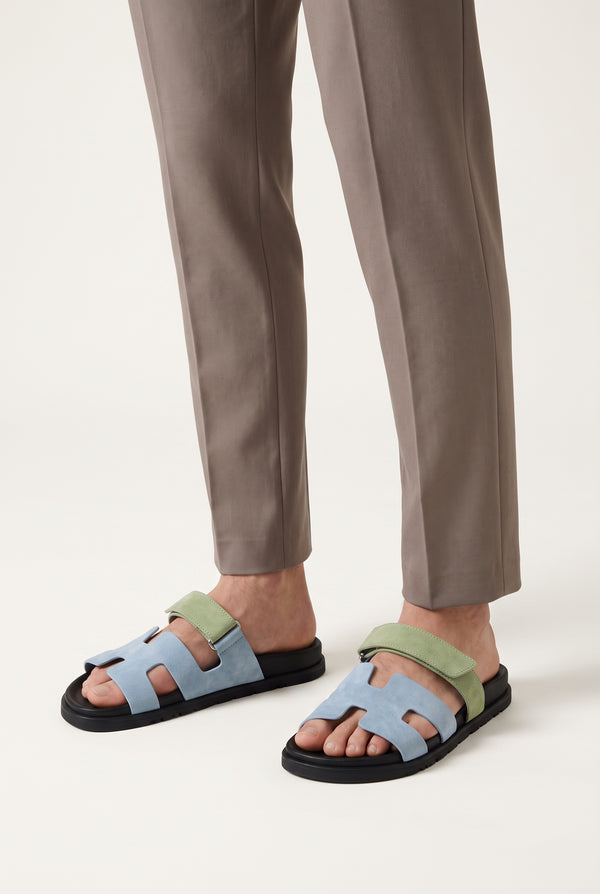 Corsano Suede Sandal Sage / Blue Model