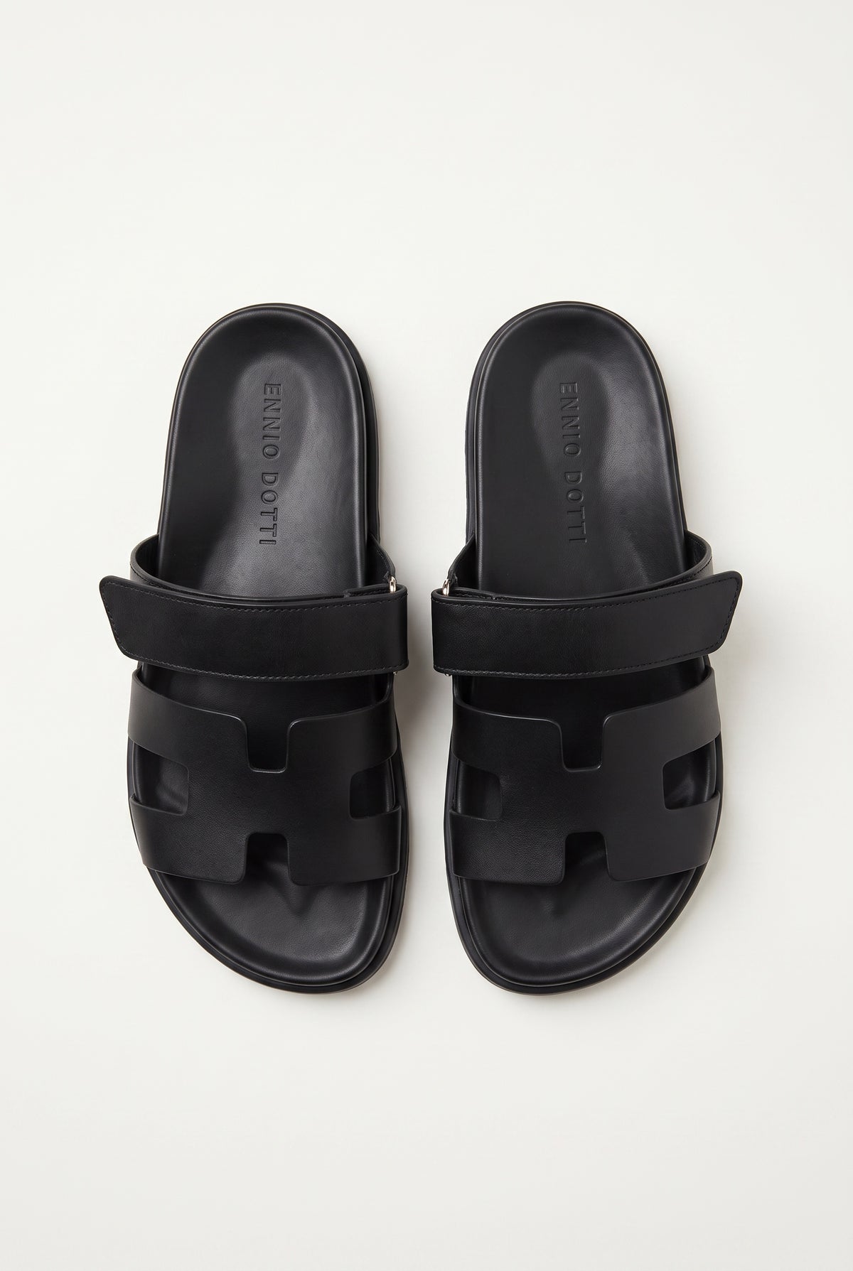 Corsano Leather Sandal Black Top