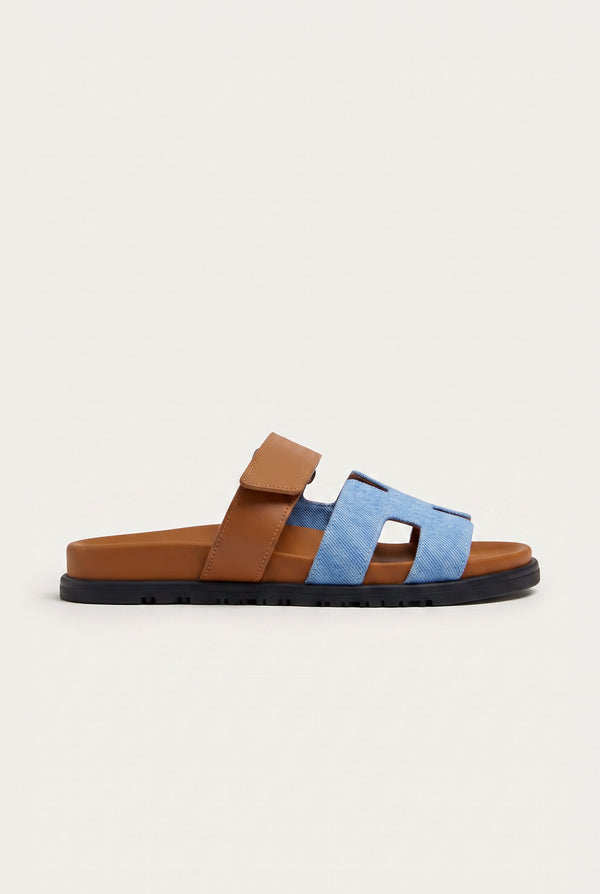 Corsano Sandal Tan / Blue Side