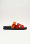 Corsano Suede Sandal Orange / Red