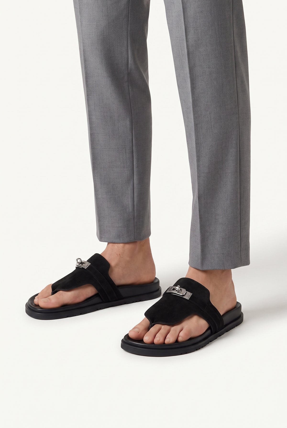 Cellini Suede Sandal Black Model