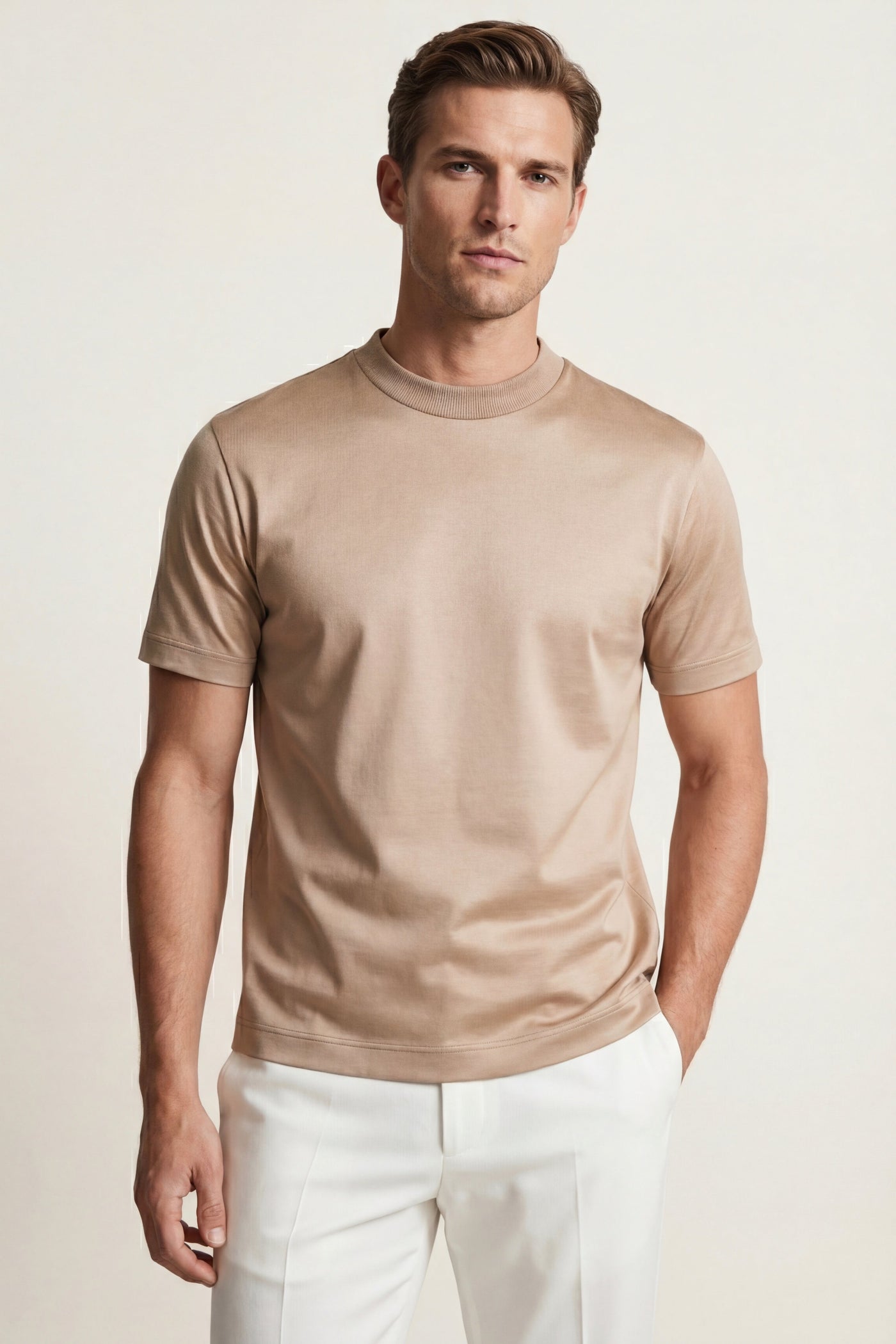 The Cesio Set — Eterna Tee Desert Sand