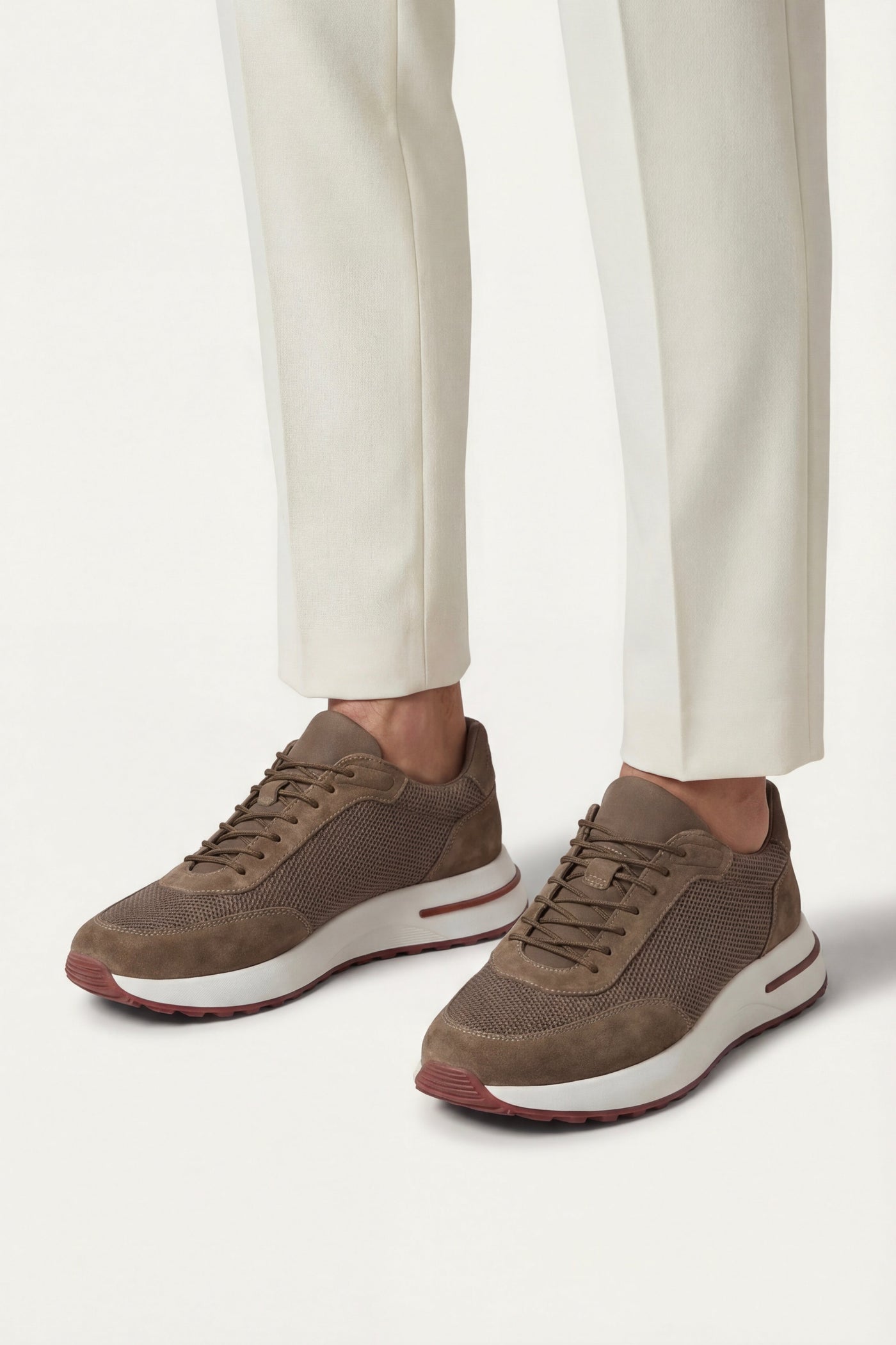 The Soline Set — Rivaro Mesh Sneaker Coffee