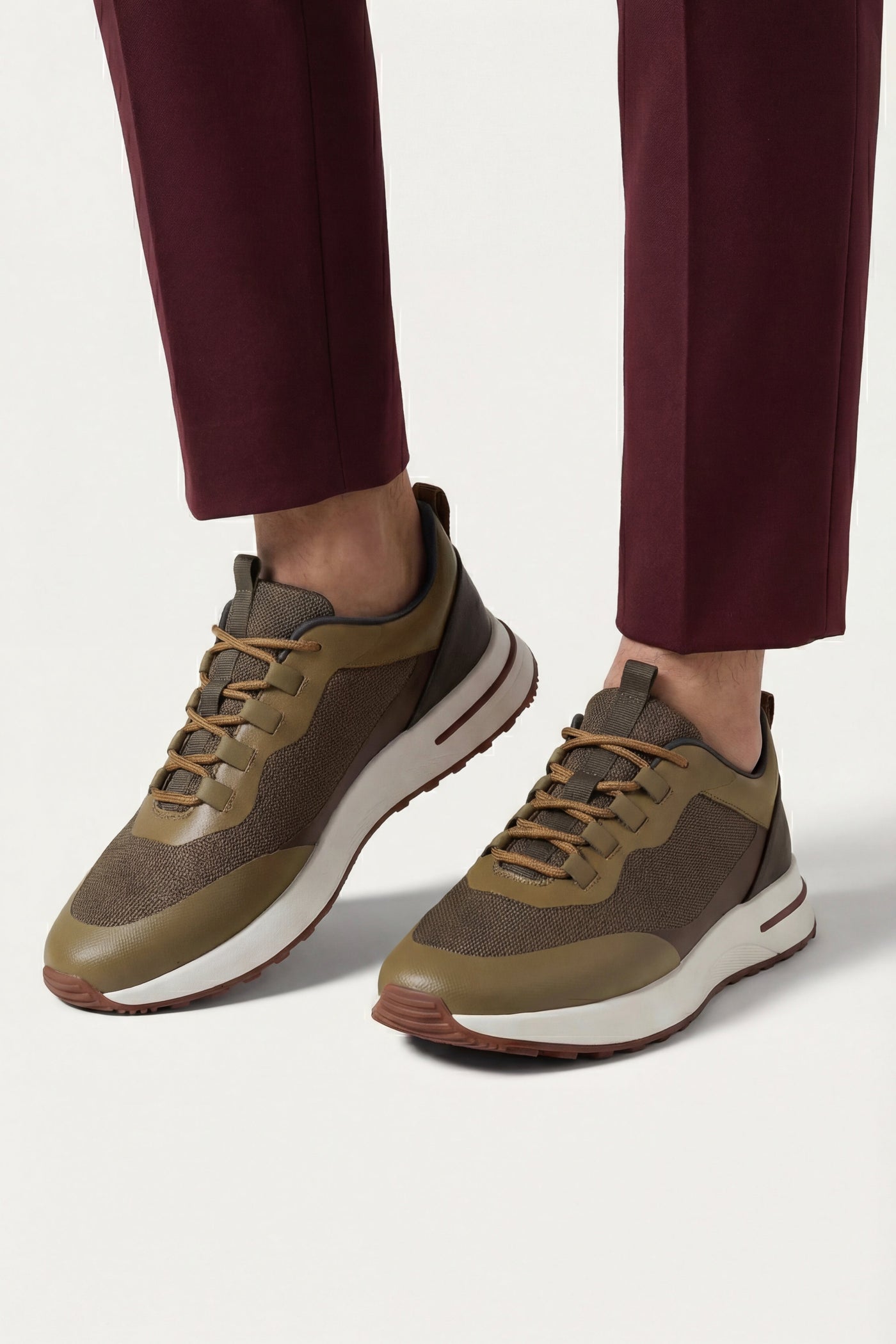 The Bakar Set — Maretti Sneaker Olive Brown