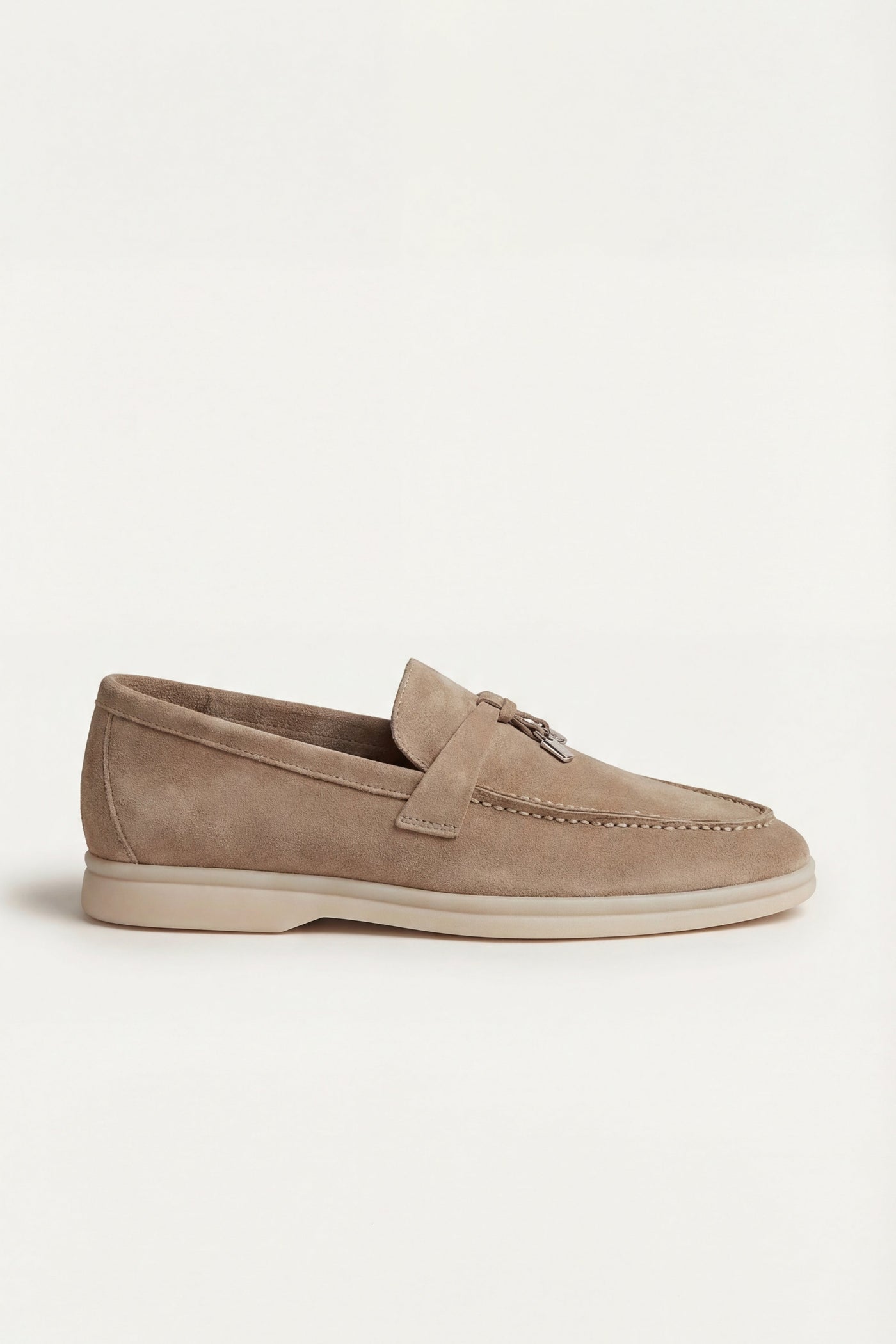 Ennio Buckle Loafer Taupe Brown