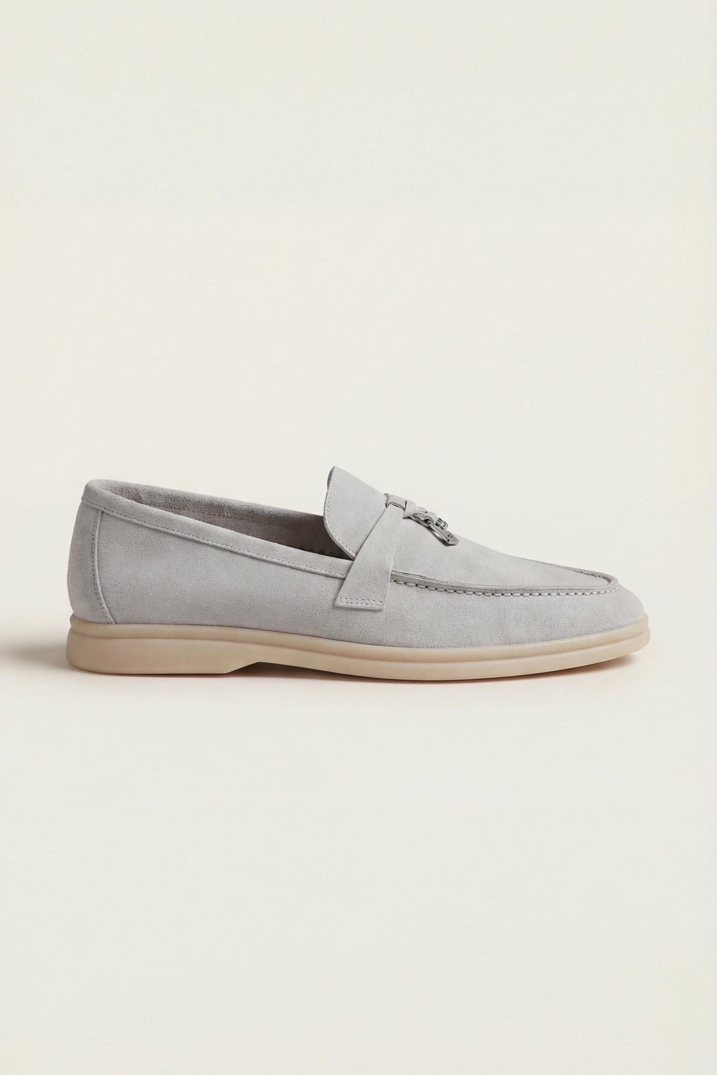 Ennio Buckle Loafer Ice Grey