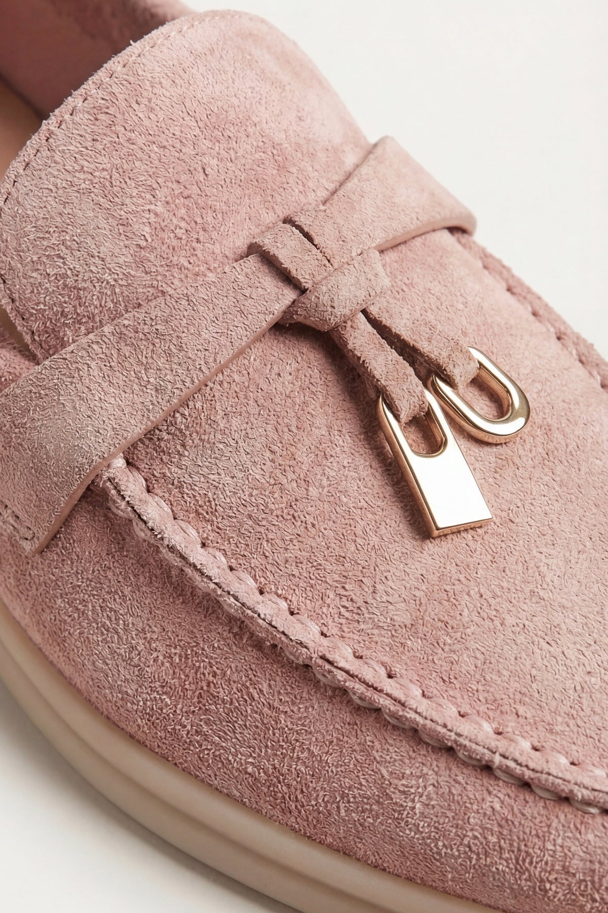 Ennio Buckle Loafer Blush Rose