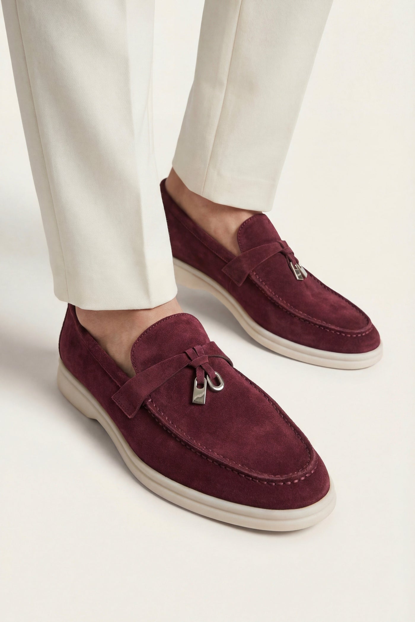 The Caminia Set — Ennio Buckle Loafer Burgundy Wine
