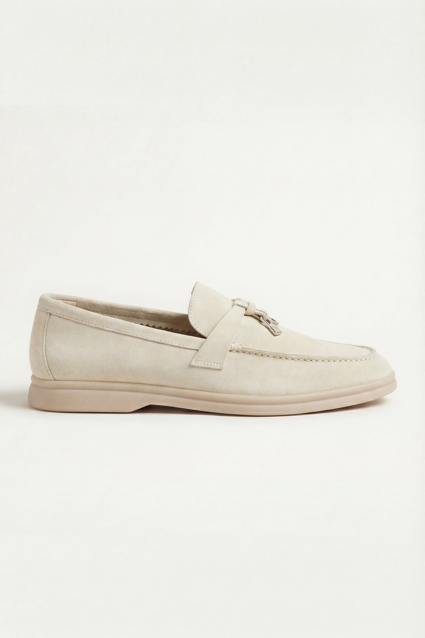 Ennio Buckle Loafer Sand Beige