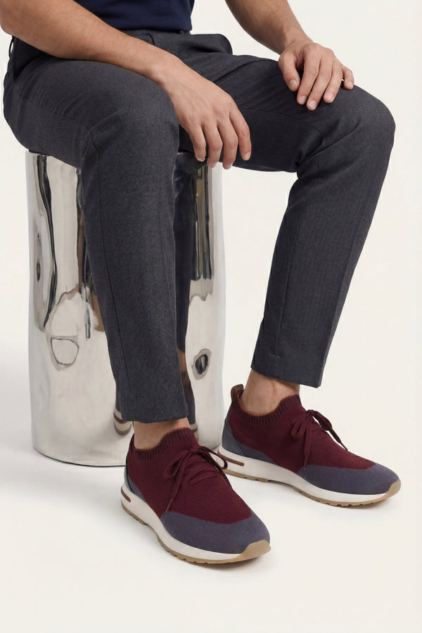 Solano Mesh Slip-On Burgundy