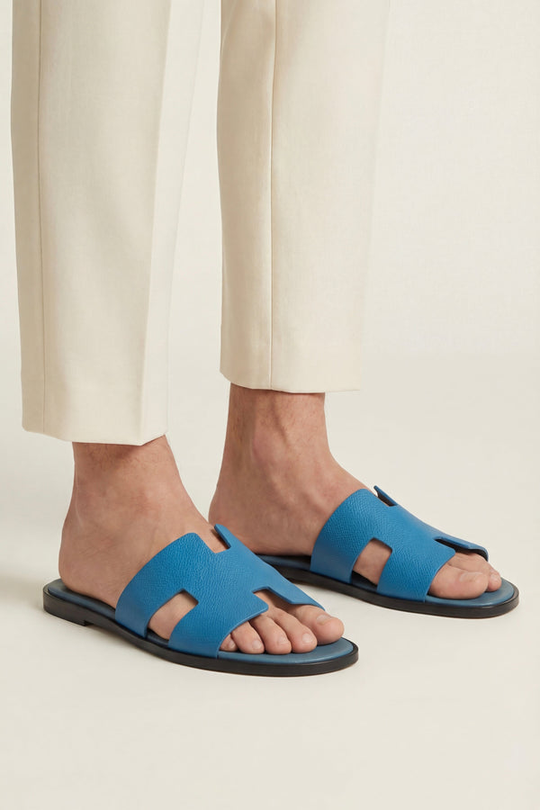 Arezzo Leather Sandal Ocean Blue