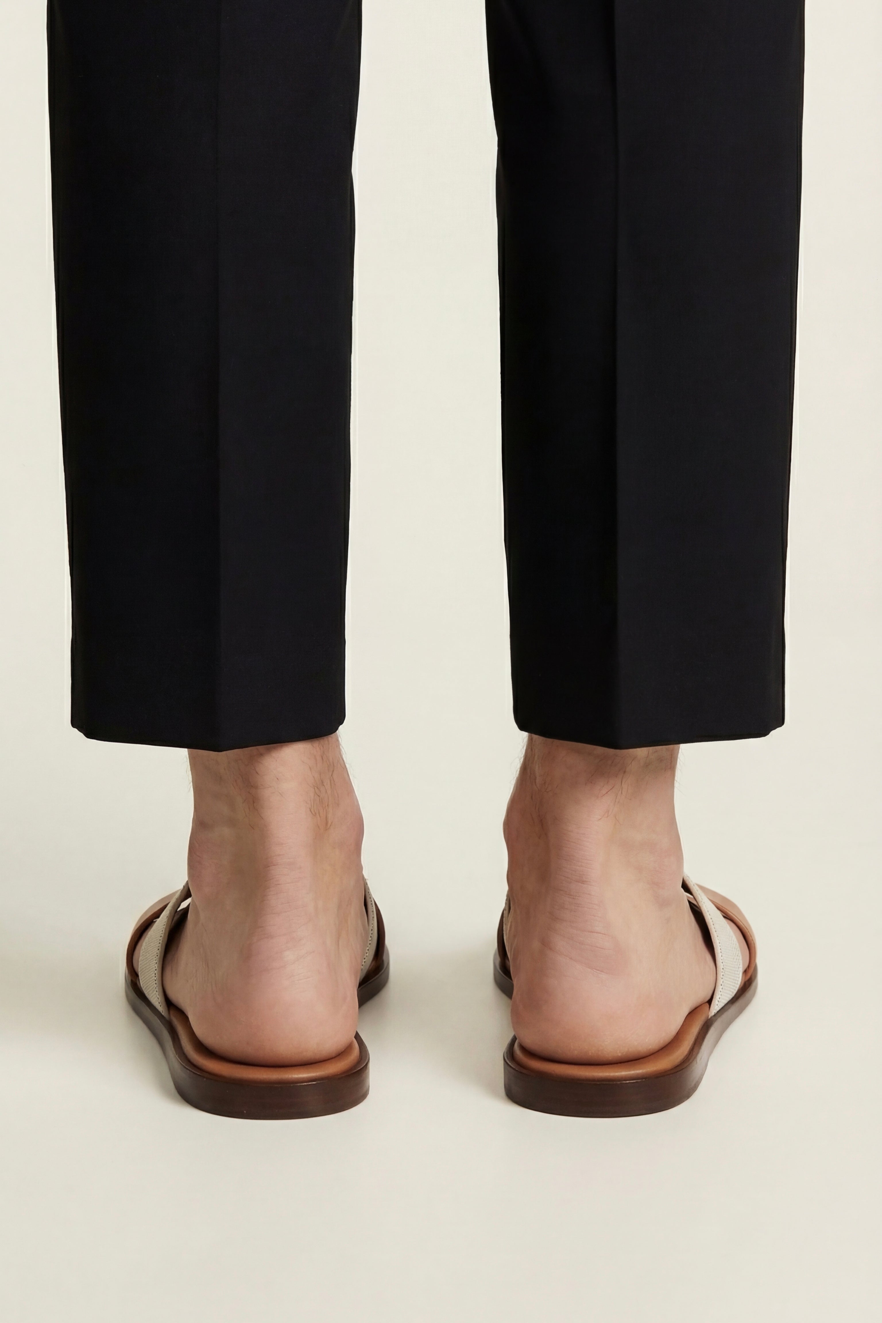 Arezzo Leather Sandal Beige & Tan