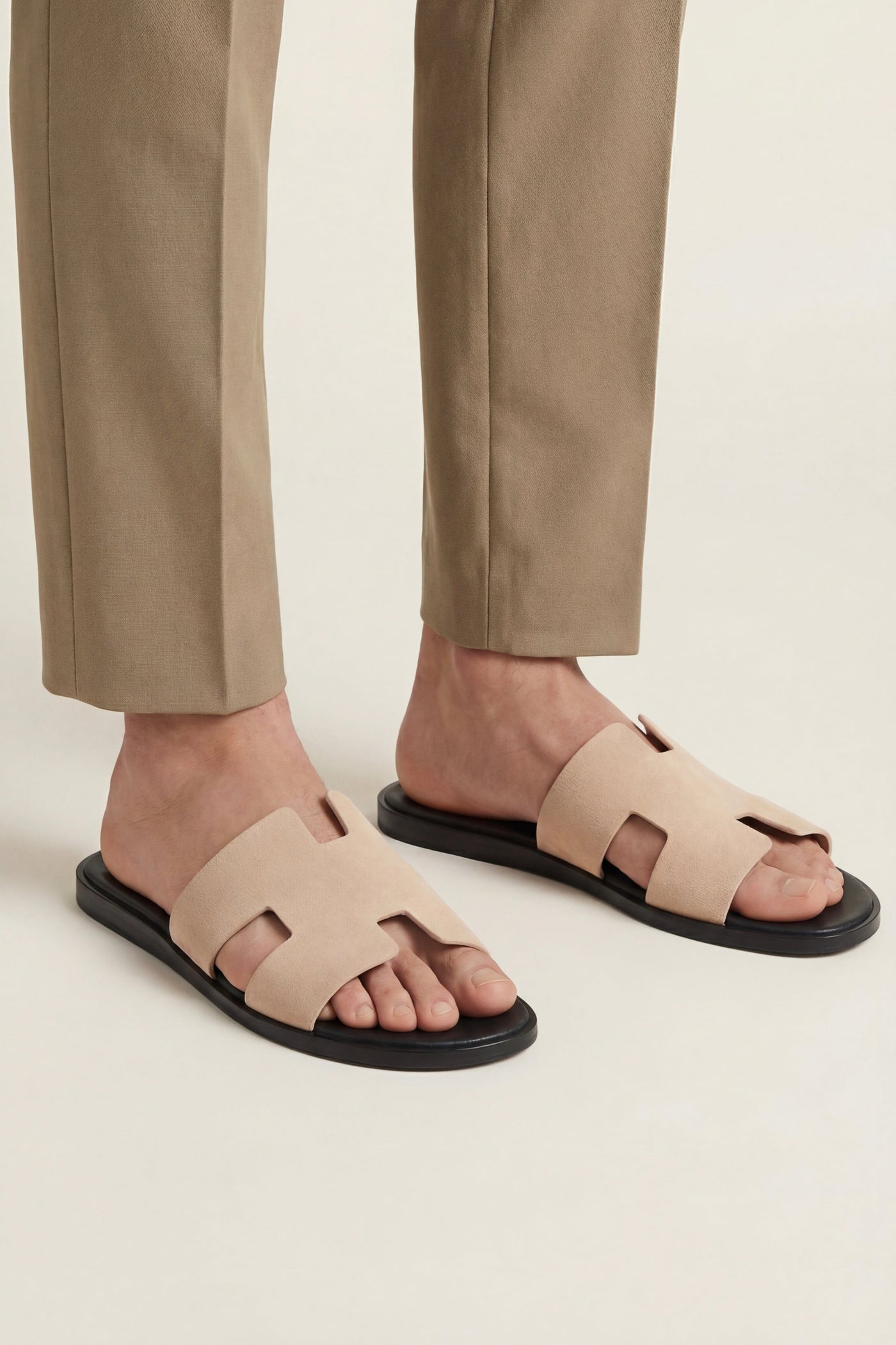 The Zambujeira Set — Matera Suede Sandal Beige