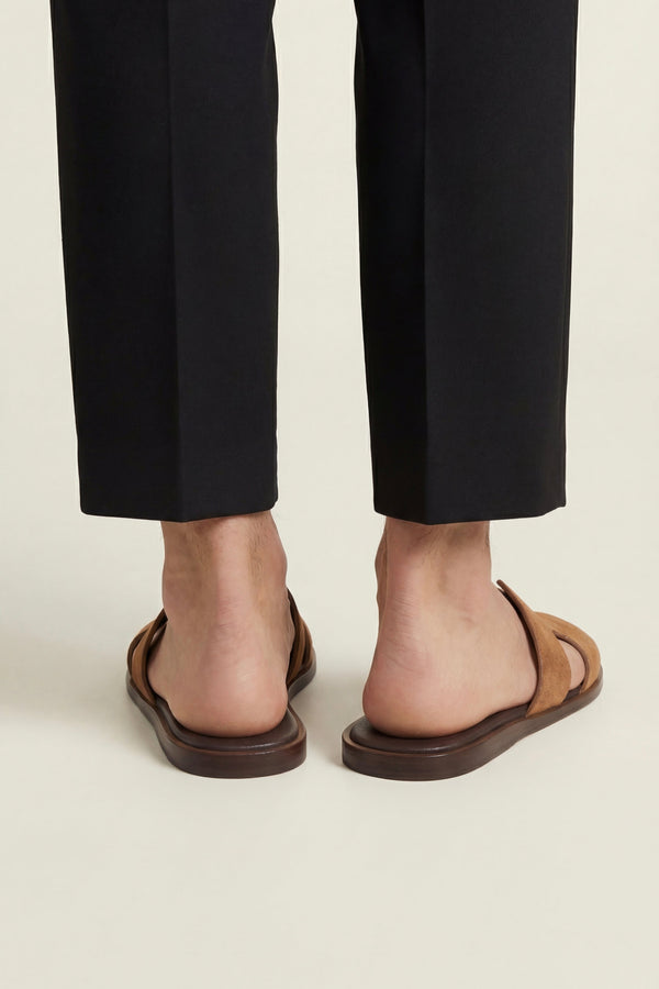 Matera Suede Sandal Brown