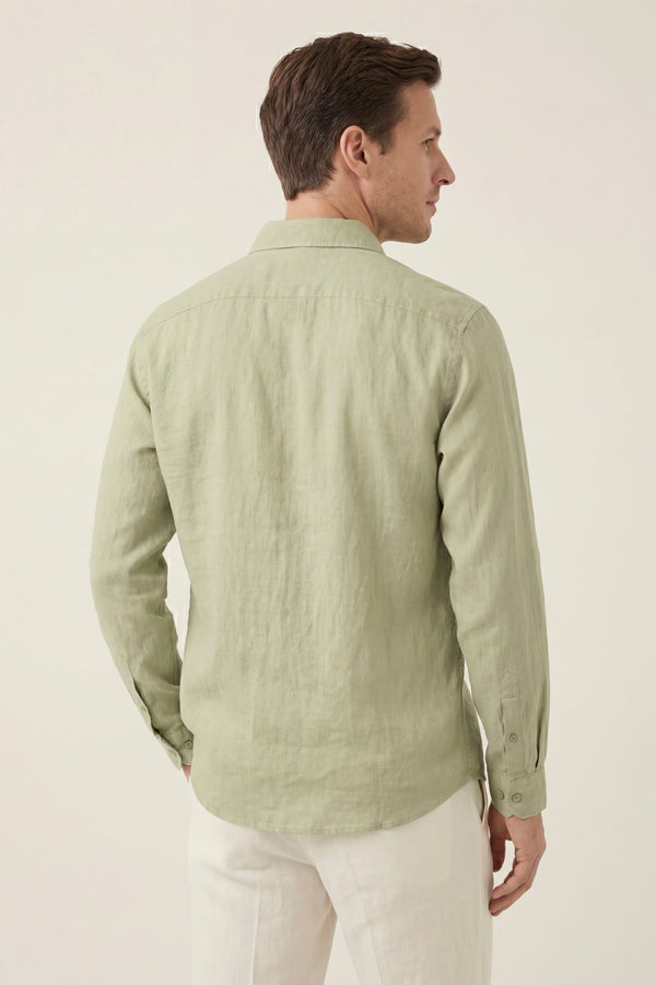 Torino Linen Shirt Mint Green