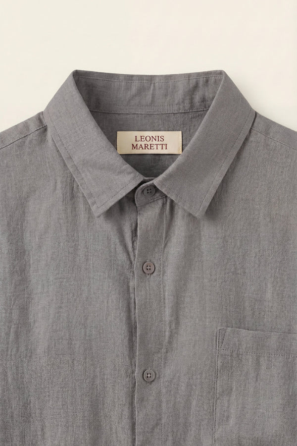Torino Linen Shirt Grey