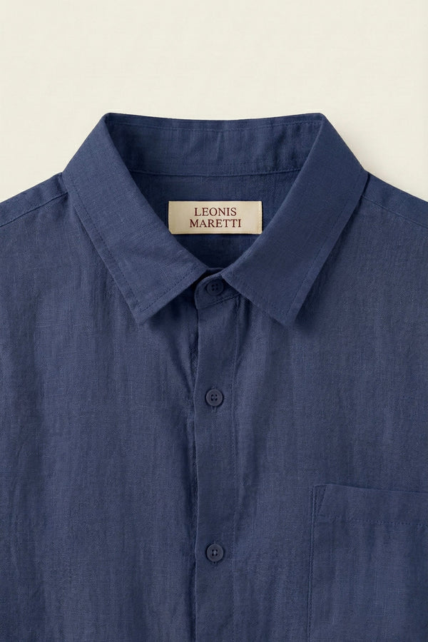 Torino Linen Shirt Blue