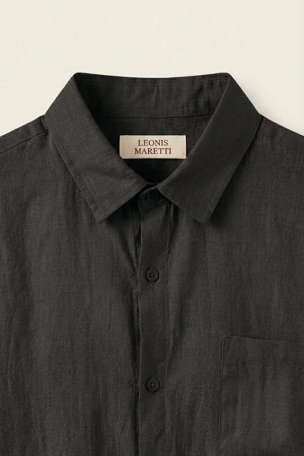 Torino Linen Shirt Black