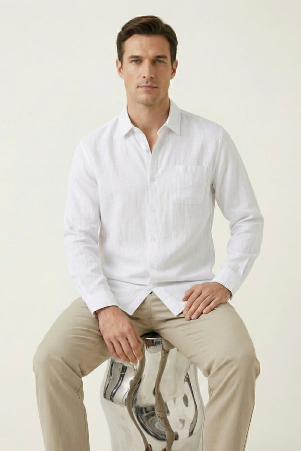 Torino Linen Shirt White