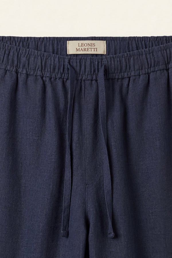 Catania Linen Pantalon Blue