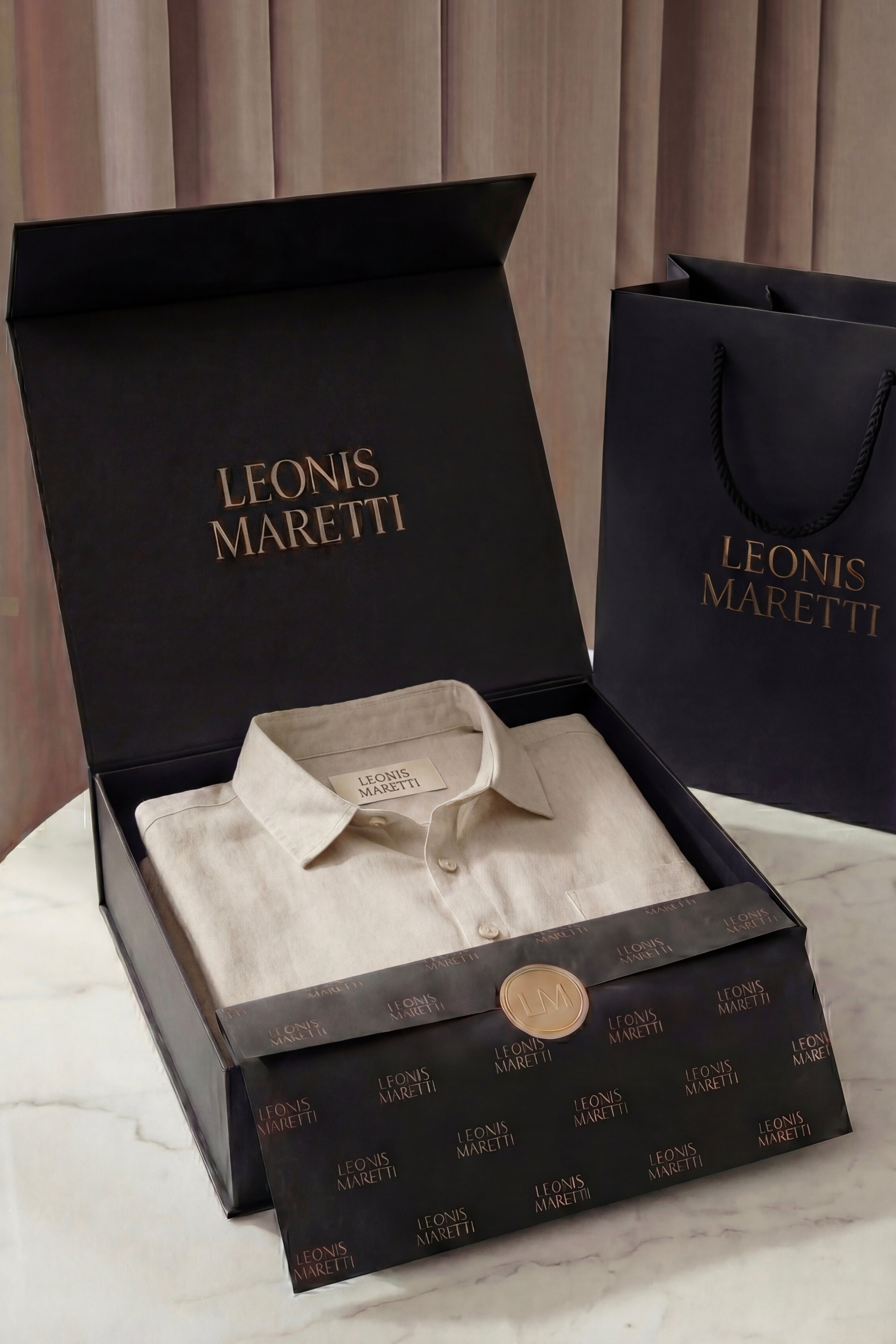 Torino Linen Shirt Beige