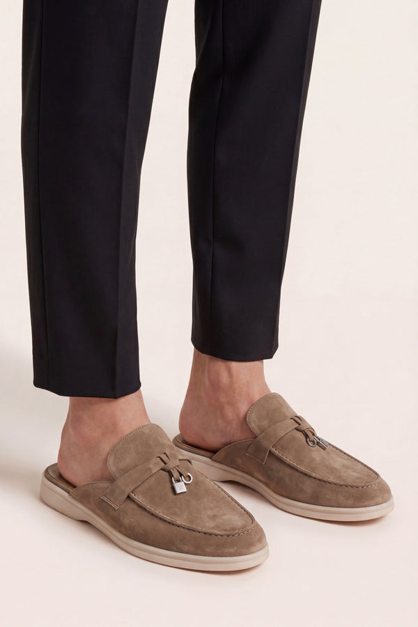 Maretti Buckle Mule Beige