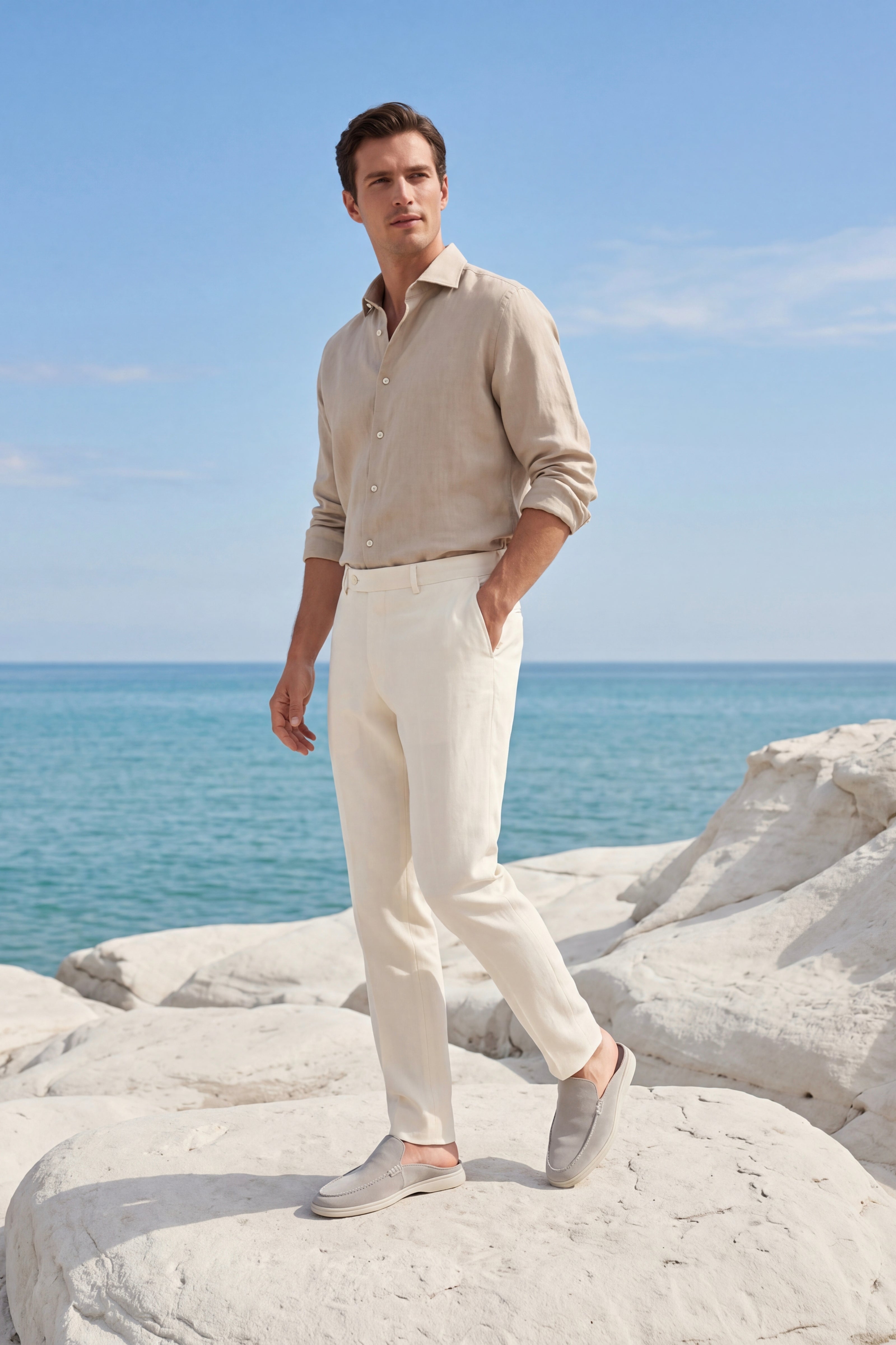 Maretti Mule Light Grey