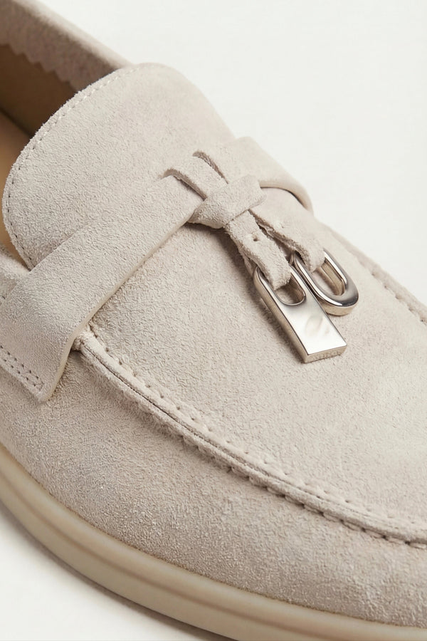 Leonis Buckle Loafer Cream
