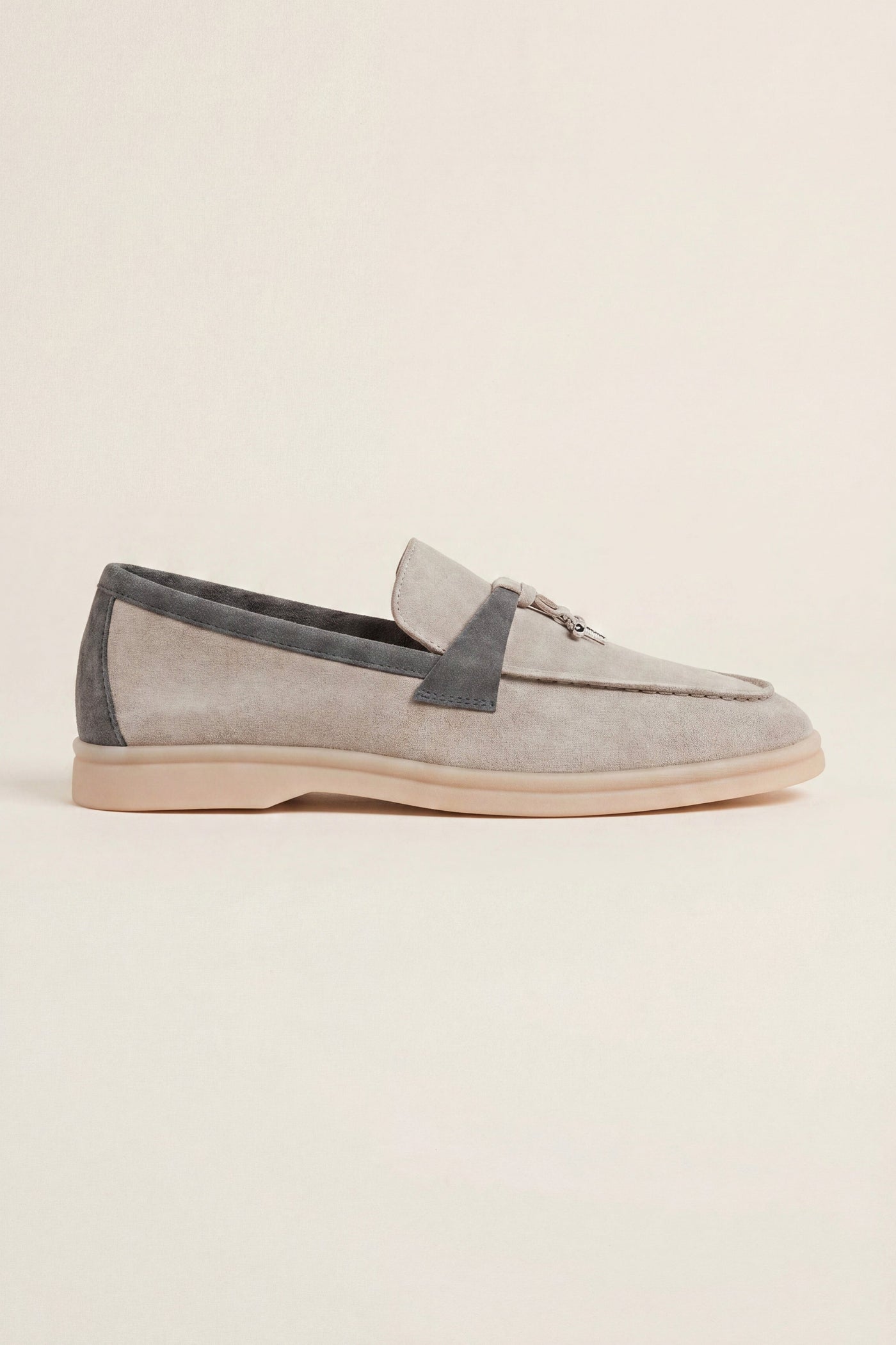 Avenza Buckle Loafer Light Grey