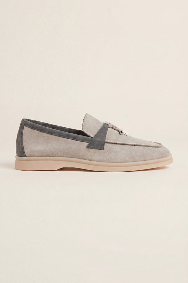 Avenza Buckle Loafer Light Grey