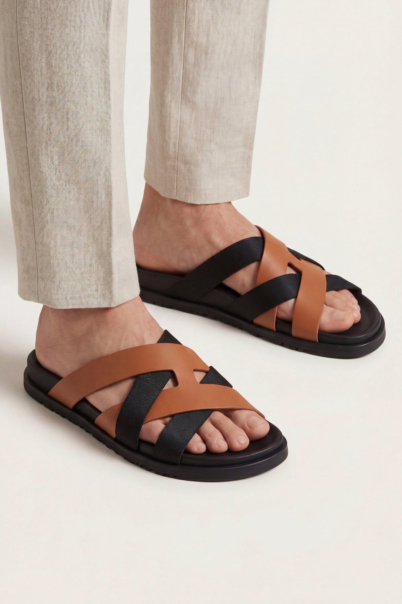 The Olib Set — Tuscana Sandal Black/Brown