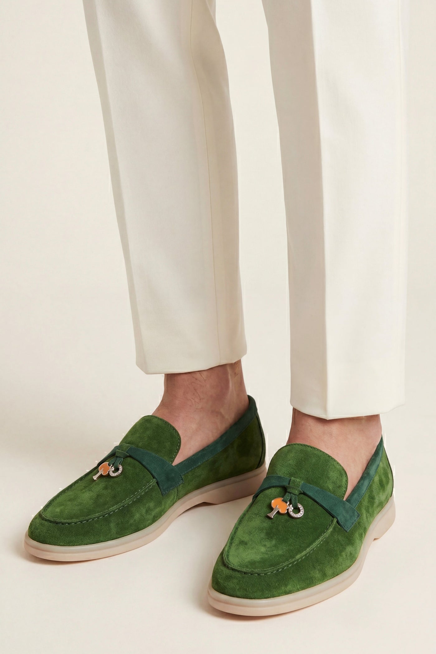 The Valledoria Set — Avenza Buckle Loafer Forest Green