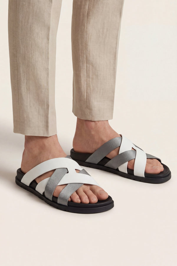 Tuscana Sandal White/Grey
