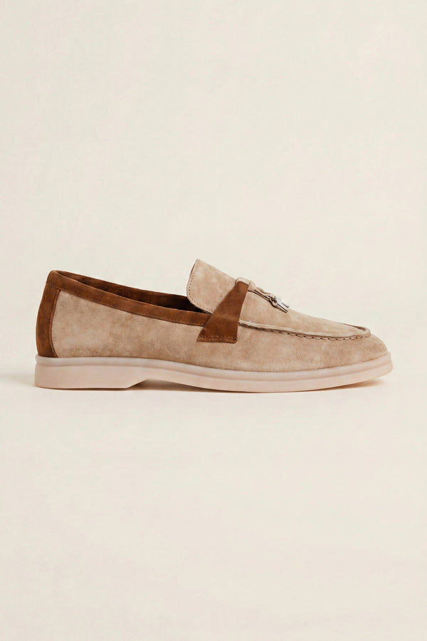 Avenza Buckle Loafer Beige
