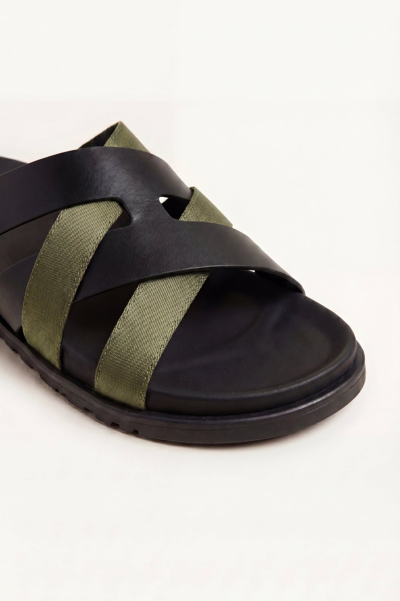 Tuscana Sandal Black/Olive Green