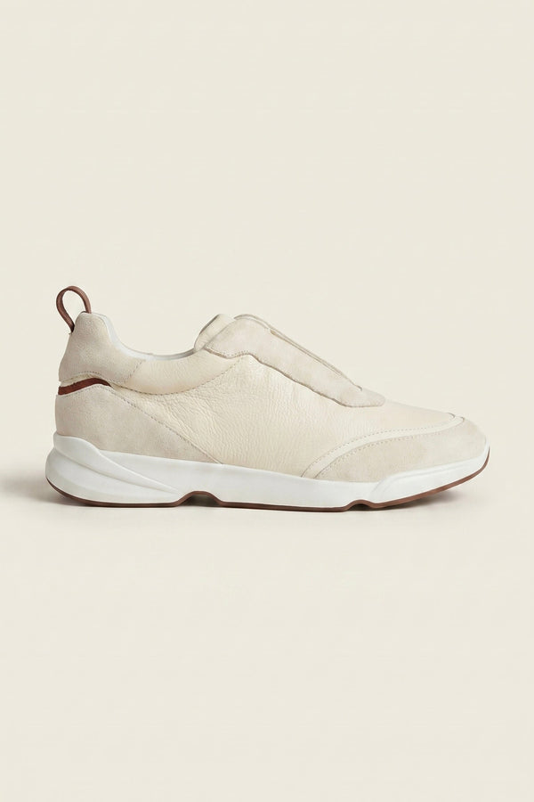 Solano Leather Slip-On Cream