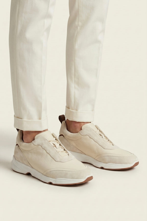 Solano Leather Slip-On Cream