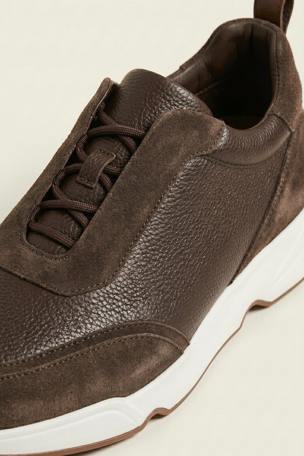 Solano Leather Slip-On Dark Brown
