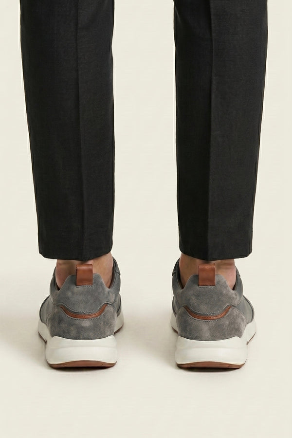 Solano Leather Slip-On Grey