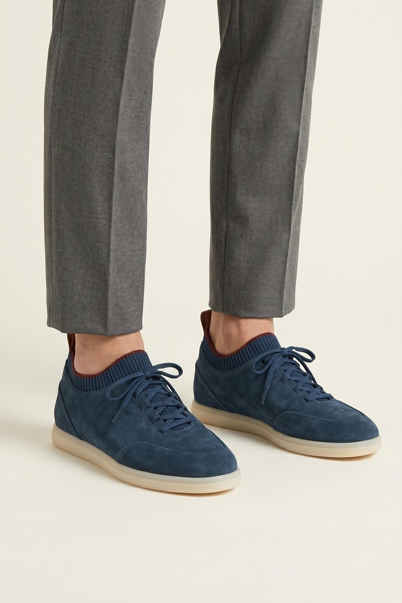 The Vasiliki Set — Solano Suede Slip-On Blue