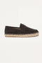 Palermo Suede Espadrille Loafer Black