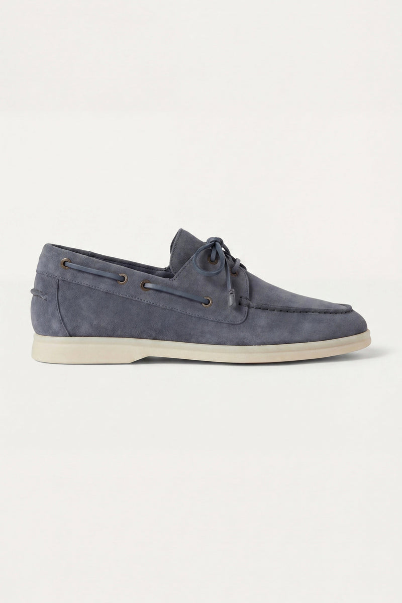 Marina Yacht Walk Suede Loafer Blue