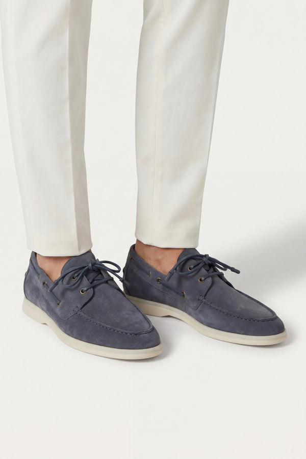 Marina Yacht Walk Suede Loafer Blue