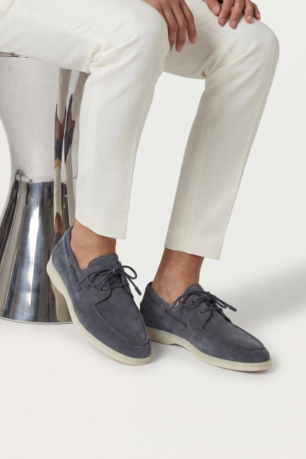 Marina Yacht Walk Suede Loafer Blue