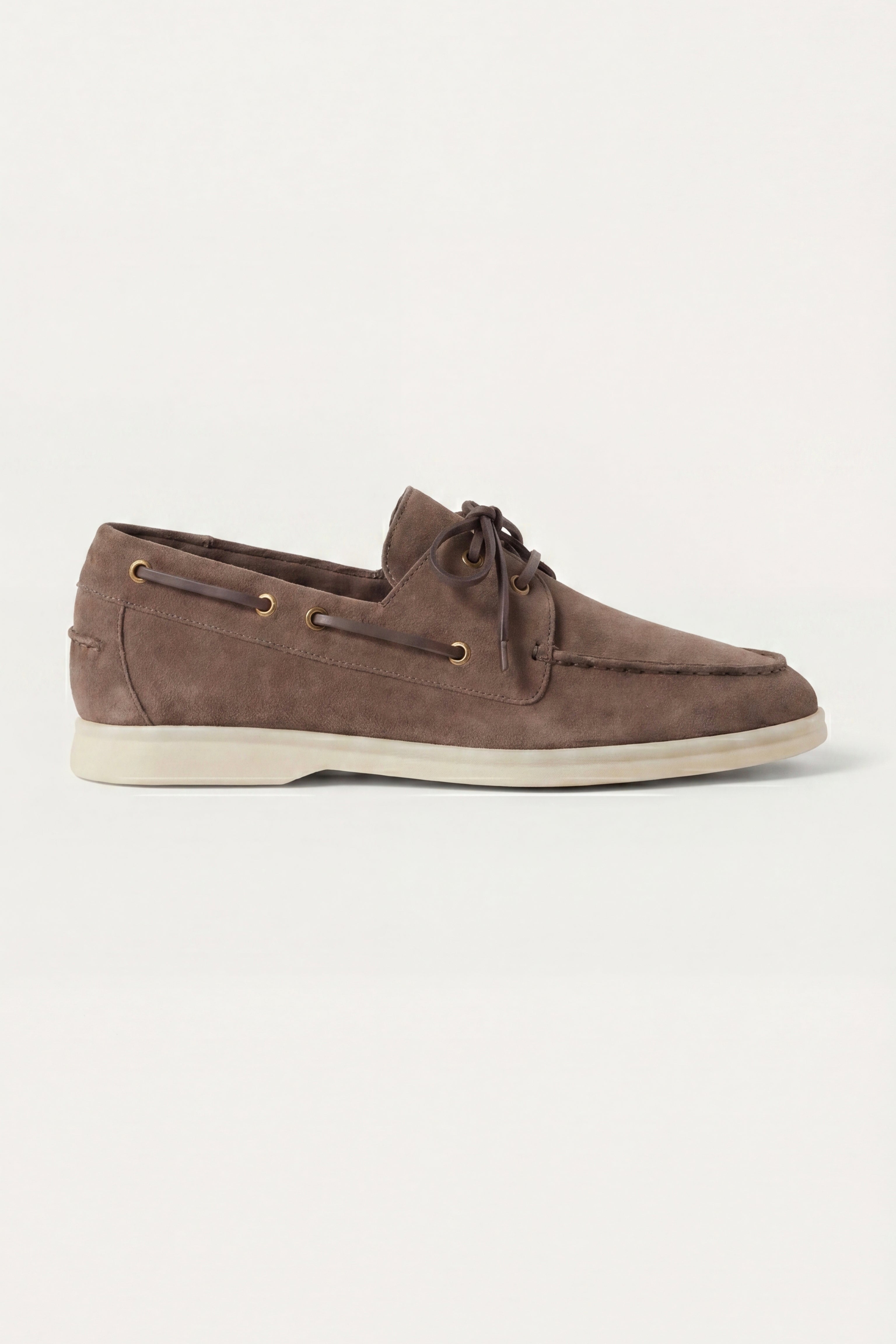 Marina Yacht Walk Suede Loafer Taupe