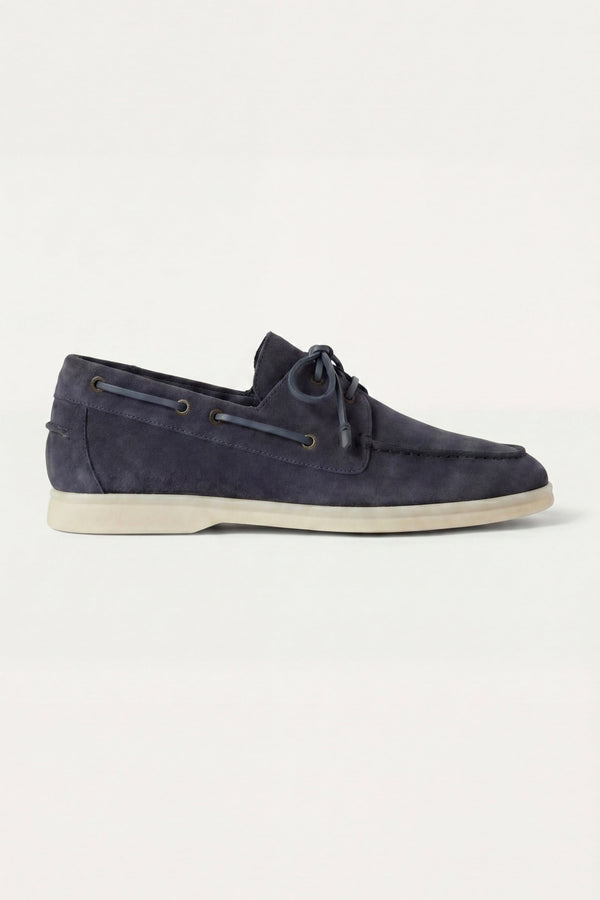 Marina Yacht Walk Suede Loafer Navy